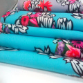 Polyester Spandex Blume drucken Kleidungsstück Stoff / Home Textilgewebe